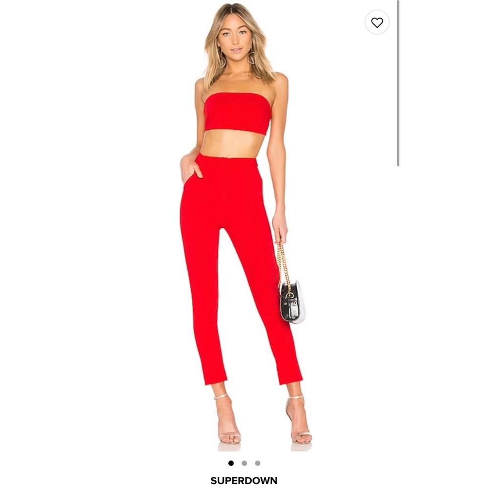 Superdown Red Two Piece Set